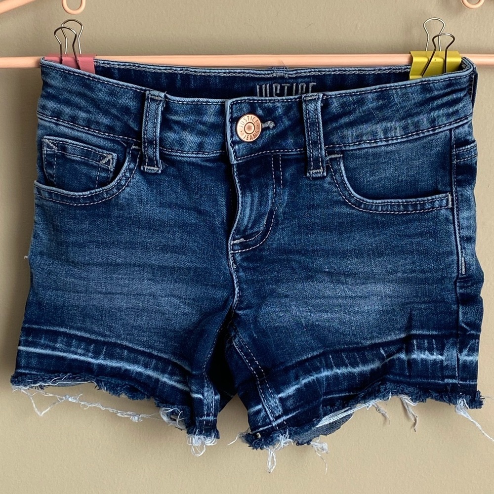 ❣️2/$15❣️EUC Justice denim shorts sz 7